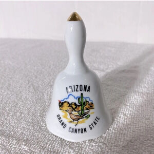 Vintage Arizona Grand Canyon State Ceramic Souvenir  Bell